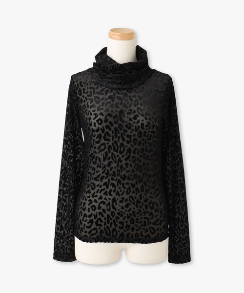 anna sui nyc(アナ スイ エヌ ワイ シー)の「総柄シアータートルネック(Tシャツ/カットソー・レディース・ブルー/ブラック・FREE)」の17枚目の写真