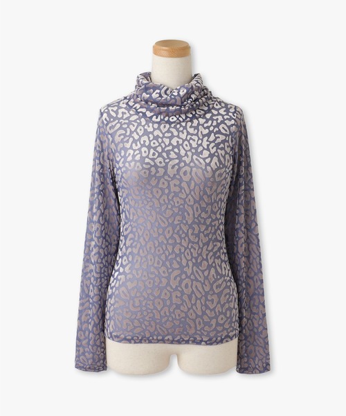 anna sui nyc(アナ スイ エヌ ワイ シー)の「総柄シアータートルネック(Tシャツ/カットソー・レディース・ブルー/ブラック・FREE)」の19枚目の写真