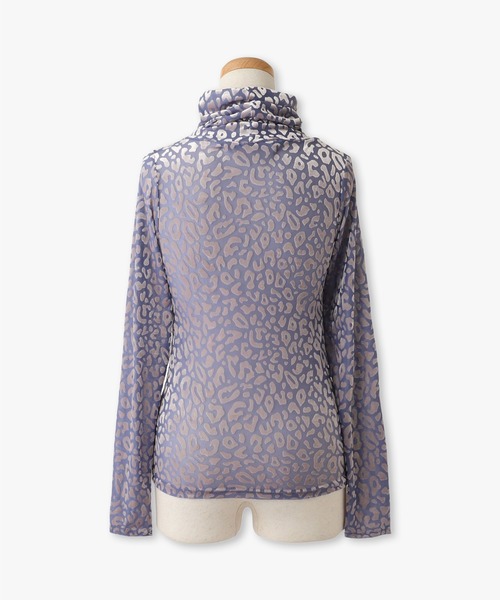 anna sui nyc(アナ スイ エヌ ワイ シー)の「総柄シアータートルネック(Tシャツ/カットソー・レディース・ブルー/ブラック・FREE)」の20枚目の写真