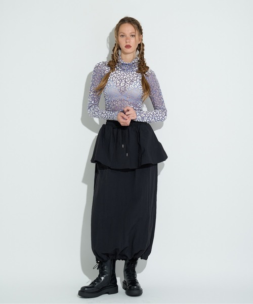 anna sui nyc(アナ スイ エヌ ワイ シー)の「総柄シアータートルネック(Tシャツ/カットソー・レディース・ブルー/ブラック・FREE)」の15枚目の写真