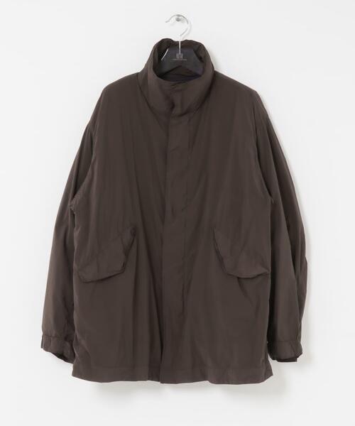ATON（エイトン）の「ATON　AIR WEATHER SHORT MODS（モッズコート・メンズ・ブラウン/ブラック・6/4）」の8枚目の写真