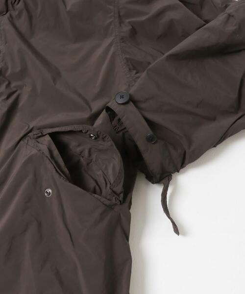 ATON（エイトン）の「ATON　AIR WEATHER SHORT MODS（モッズコート・メンズ・ブラウン/ブラック・6/4）」の10枚目の写真