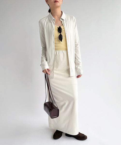 EDIT. FOR LULU（エディットフォールル）の「フィブリルバックサテン スカート（スカート・レディース・ブラック/アイボリー・FREE）」の12枚目の写真