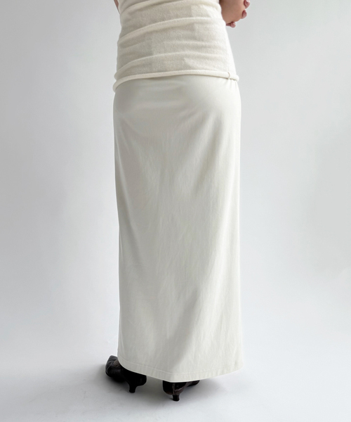 EDIT. FOR LULU（エディットフォールル）の「フィブリルバックサテン スカート（スカート・レディース・ブラック/アイボリー・FREE）」の15枚目の写真