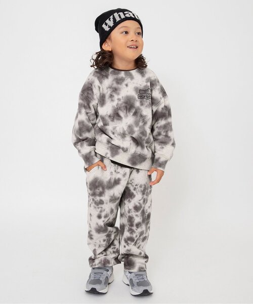 BREEZE（ブリーズ）の「【ジュニア対応】タイダイ染めカットソーパンツ(セットアップ可)（スウェットパンツ・キッズ・ブルー/グレー・90/100/110/120/130/140）」の4枚目の写真