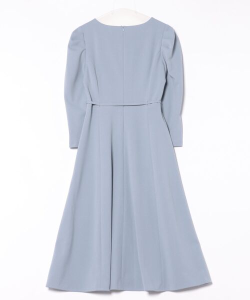 STRAWBERRY-FIELDS（ストロベリーフィールズ）の「パーフェクトジャージ（ワンピース・レディース・ベージュ/ネイビー/ブルー・2）」の4枚目の写真