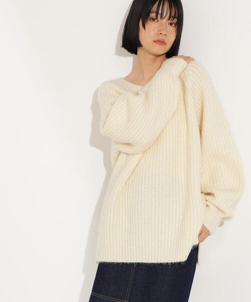 セール】バックシャンボクシーニット（ニット/セーター）｜N.（N