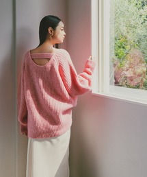 N.（N. Natural Beauty Basic） | バックシャンボクシーニット(ニット/セーター)