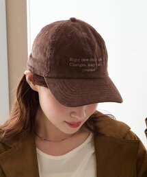 Kastane(カスタネ)の刺繍コーデュロイキャップ(キャップ)