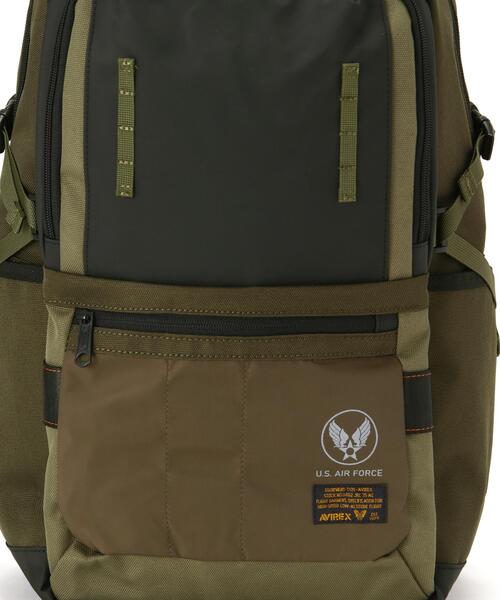 AVIREX(アヴィレックス)の「REGLESS DAYPACK / デイパック / AVIREX / アヴィレックス(バックパック/リュック・メンズ・ブラック/オリーブ系・F)」の11枚目の写真