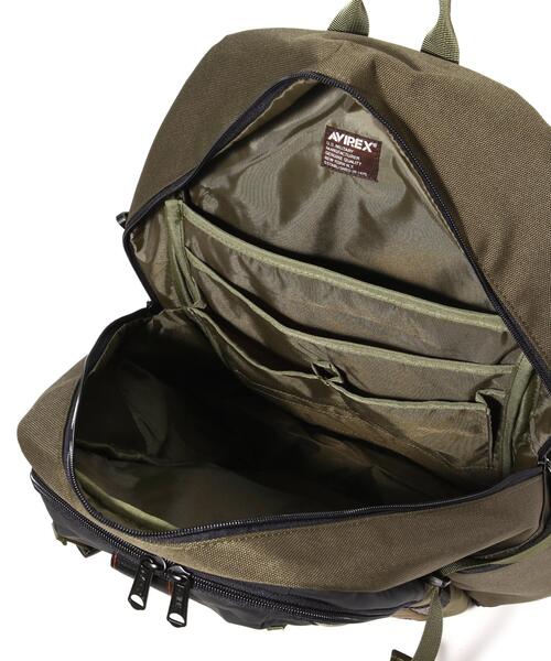 AVIREX(アヴィレックス)の「REGLESS DAYPACK / デイパック / AVIREX / アヴィレックス(バックパック/リュック・メンズ・ブラック/オリーブ系・F)」の7枚目の写真