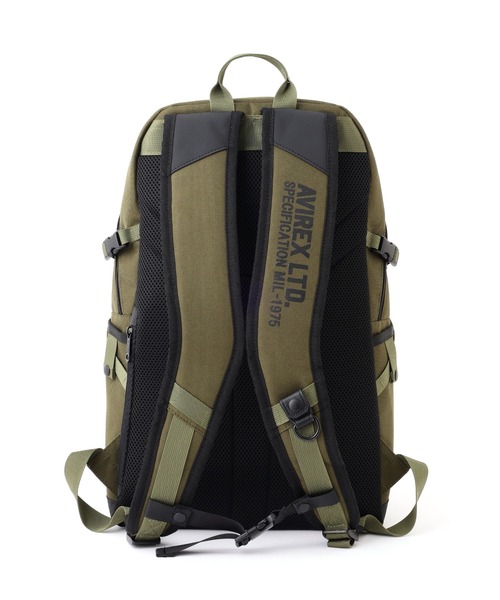 AVIREX(アヴィレックス)の「REGLESS DAYPACK / デイパック / AVIREX / アヴィレックス(バックパック/リュック・メンズ・ブラック/オリーブ系・F)」の4枚目の写真