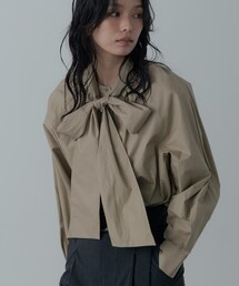 タイプライター2Wayボウタイブラウス