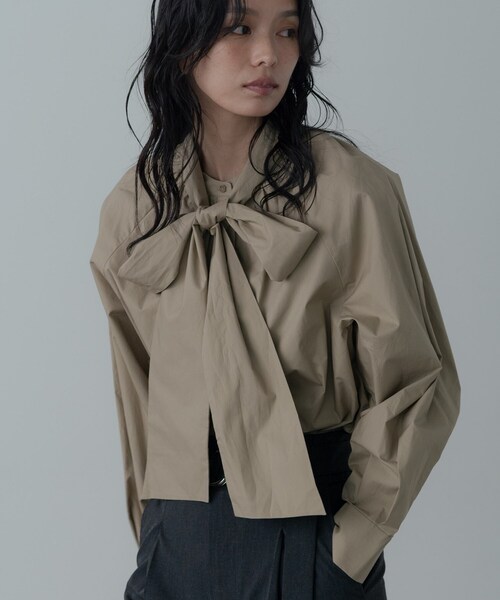 セール】タイプライター2Wayボウタイブラウス（シャツ/ブラウス