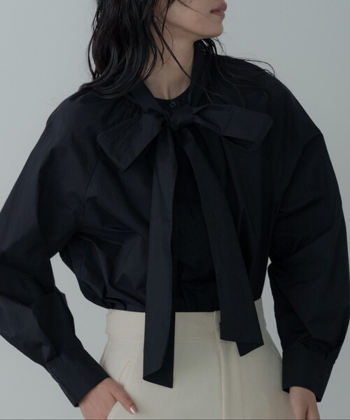 セール】タイプライター2Wayボウタイブラウス（シャツ/ブラウス
