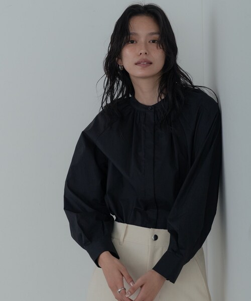 GALLEST（ギャレスト）の「タイプライター2Wayボウタイブラウス（シャツ/ブラウス・レディース・ブラック/カーキ/ホワイト・38/34）」の16枚目の写真