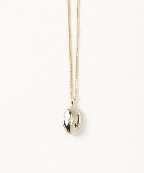 LANVIN en Bleu(ランバンオンブルー)の「オーバルモチーフ ネックレス(ネックレス・レディース・ブラック・40cm)」の2枚目の写真