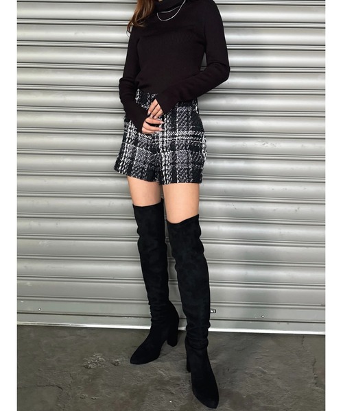 EGOIST(エゴイスト)の「ラメツイードショートパンツ(その他パンツ・レディース・ブラック・S/M)」の7枚目の写真