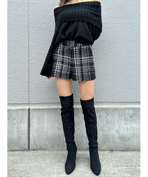 EGOIST(エゴイスト)の「ラメツイードショートパンツ(その他パンツ・レディース・ブラック・S/M)」の14枚目の写真