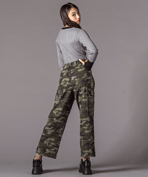 ZIDDY（ジディ）の「ツイルカーゴボトム(130~160cm)（カーゴパンツ・キッズ・ブラック/グリーン系その他・140cm/150cm/130cm/FREE）」の7枚目の写真