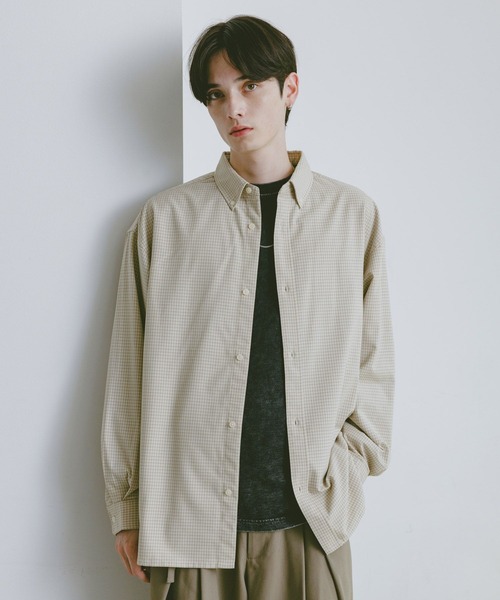 RAGEBLUE(レイジブルー)の「TRブロード/ミニチェックシャツ(シャツ/ブラウス・メンズ・ホワイト系その他/ブラック系その他/ブラウン系その他・MEDIUM/LARGE)」の2枚目の写真