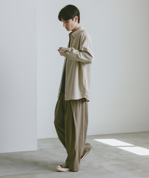 RAGEBLUE(レイジブルー)の「TRブロード/ミニチェックシャツ(シャツ/ブラウス・メンズ・ホワイト系その他/ブラック系その他/ブラウン系その他・MEDIUM/LARGE)」の6枚目の写真