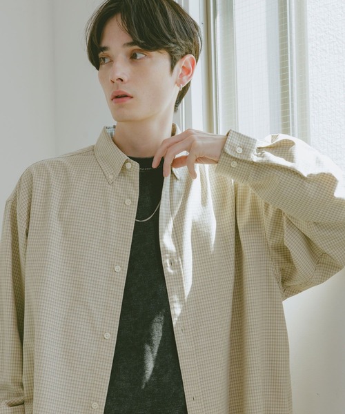 RAGEBLUE(レイジブルー)の「TRブロード/ミニチェックシャツ(シャツ/ブラウス・メンズ・ホワイト系その他/ブラック系その他/ブラウン系その他・MEDIUM/LARGE)」の9枚目の写真