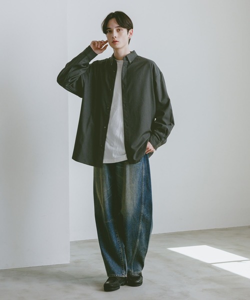 RAGEBLUE(レイジブルー)の「TRブロード/ミニチェックシャツ(シャツ/ブラウス・メンズ・ホワイト系その他/ブラック系その他/ブラウン系その他・MEDIUM/LARGE)」の11枚目の写真