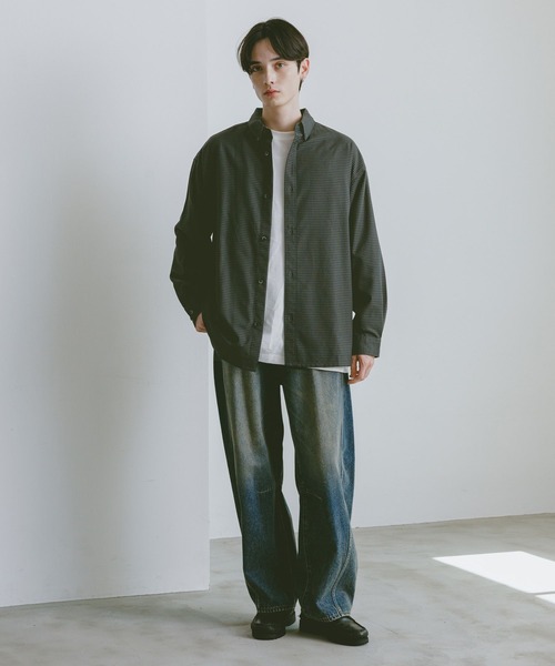 RAGEBLUE(レイジブルー)の「TRブロード/ミニチェックシャツ(シャツ/ブラウス・メンズ・ホワイト系その他/ブラック系その他/ブラウン系その他・MEDIUM/LARGE)」の12枚目の写真