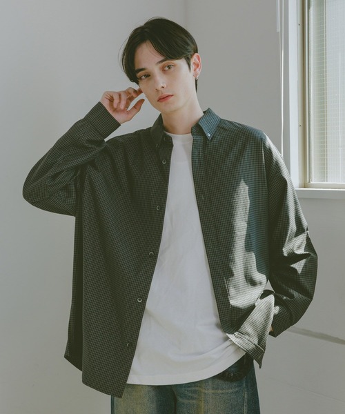 RAGEBLUE(レイジブルー)の「TRブロード/ミニチェックシャツ(シャツ/ブラウス・メンズ・ホワイト系その他/ブラック系その他/ブラウン系その他・MEDIUM/LARGE)」の14枚目の写真