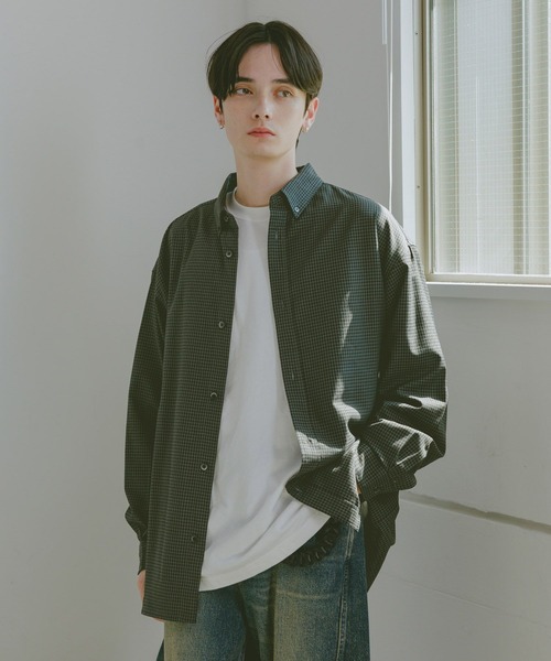 RAGEBLUE(レイジブルー)の「TRブロード/ミニチェックシャツ(シャツ/ブラウス・メンズ・ホワイト系その他/ブラック系その他/ブラウン系その他・MEDIUM/LARGE)」の15枚目の写真