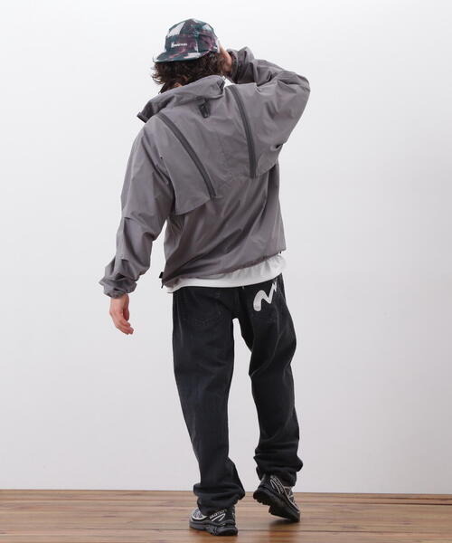 MANASTASH(マナスタッシュ)の「MANASTASH/マナスタッシュ EXTRA MILE TRANSFORM JACKET/エクストラマイル トランスフォームジャケット(ブルゾン・メンズ・ブラック/オリーブ系/グレー・L/M/S/XL)」の14枚目の写真