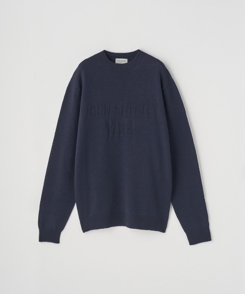 JOHN SMEDLEY(ジョンスメドレー)の「JSロゴインターシャ クルーネック長袖ニットプルオーバー(ニット/セーター・メンズ・レッド/グリーン/ブラウン・L/M/S)」の6枚目の写真