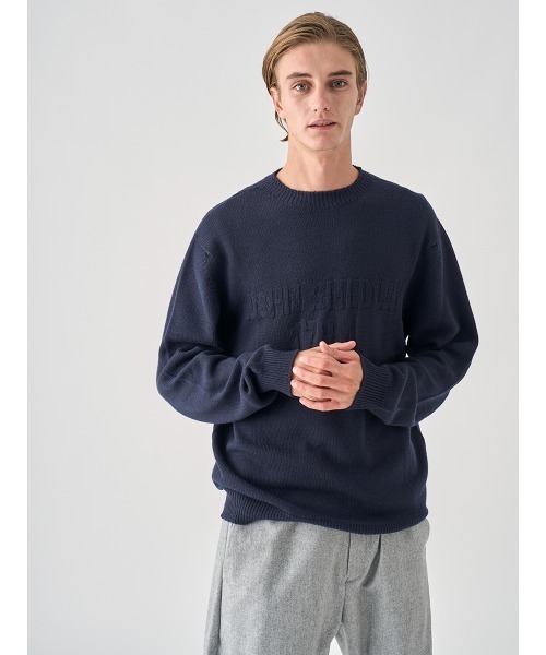 JOHN SMEDLEY(ジョンスメドレー)の「JSロゴインターシャ クルーネック長袖ニットプルオーバー(ニット/セーター・メンズ・レッド/グリーン/ブラウン・L/M/S)」の16枚目の写真