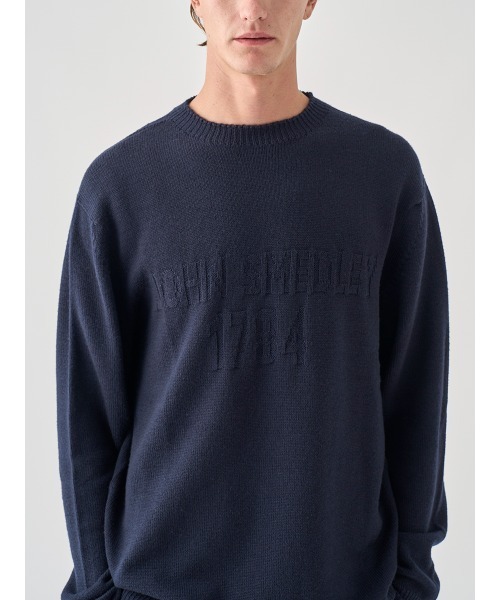 JOHN SMEDLEY(ジョンスメドレー)の「JSロゴインターシャ クルーネック長袖ニットプルオーバー(ニット/セーター・メンズ・レッド/グリーン/ブラウン・L/M/S)」の18枚目の写真