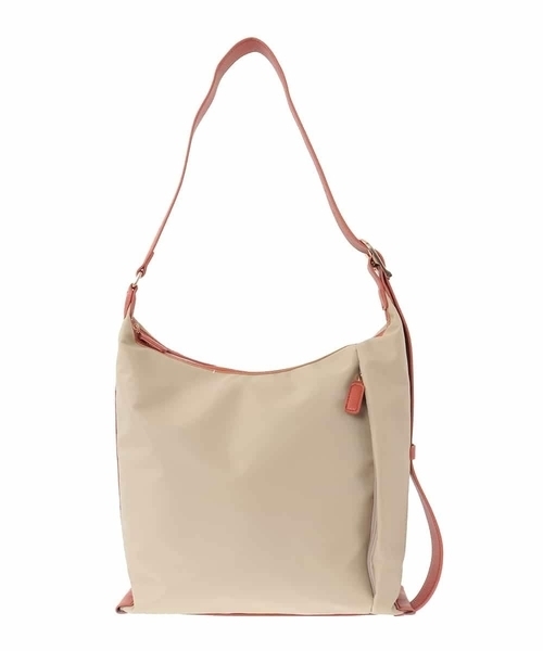 a.v.v（アーヴェヴェ）の「ナイロンショルダー（ショルダーバッグ・レディース・グレー系その他/アイボリー/ブラック・38）」の4枚目の写真