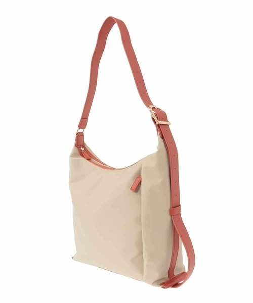 a.v.v（アーヴェヴェ）の「ナイロンショルダー（ショルダーバッグ・レディース・グレー系その他/アイボリー/ブラック・38）」の5枚目の写真