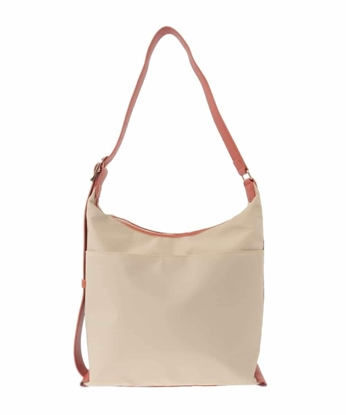 a.v.v（アーヴェヴェ）の「ナイロンショルダー（ショルダーバッグ・レディース・グレー系その他/アイボリー/ブラック・38）」の6枚目の写真