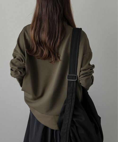 lesperance(レスぺランス)の「ヘンリーネックプルオーバー(Tシャツ/カットソー・レディース・ブラウン/グレー/カーキ/ブラック・フリー)」の10枚目の写真