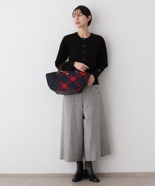 Dessin（デッサン）の「チェック柄ボートトートバッグ（トートバッグ・レディース・ブルー系6/ネイビー系4/レッド系6・00）」の19枚目の写真