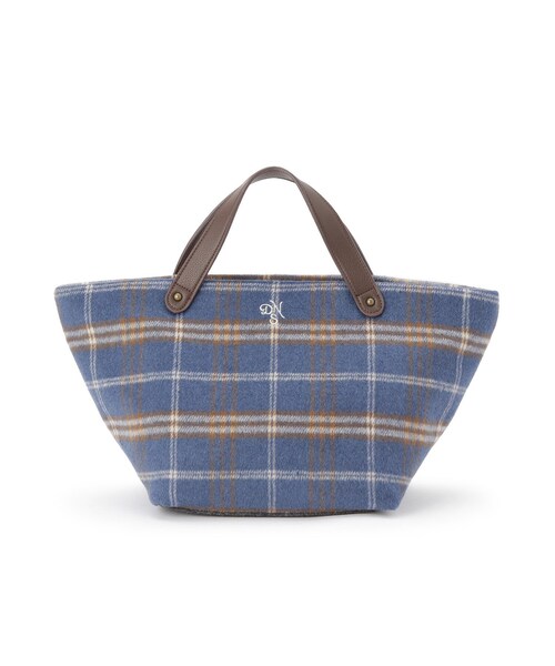 Dessin（デッサン）の「チェック柄ボートトートバッグ（トートバッグ・レディース・ブルー系6/ネイビー系4/レッド系6・00）」の22枚目の写真