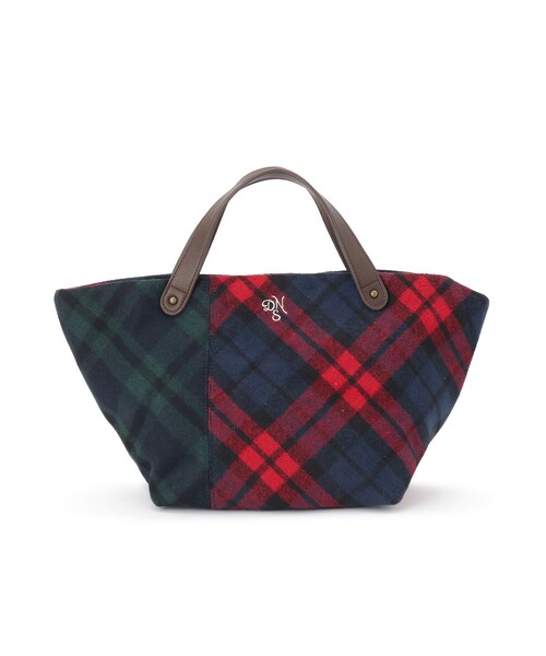 Dessin（デッサン）の「チェック柄ボートトートバッグ（トートバッグ・レディース・ブルー系6/ネイビー系4/レッド系6・00）」の4枚目の写真