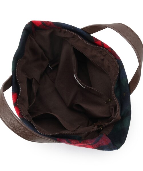 Dessin（デッサン）の「チェック柄ボートトートバッグ（トートバッグ・レディース・ブルー系6/ネイビー系4/レッド系6・00）」の10枚目の写真