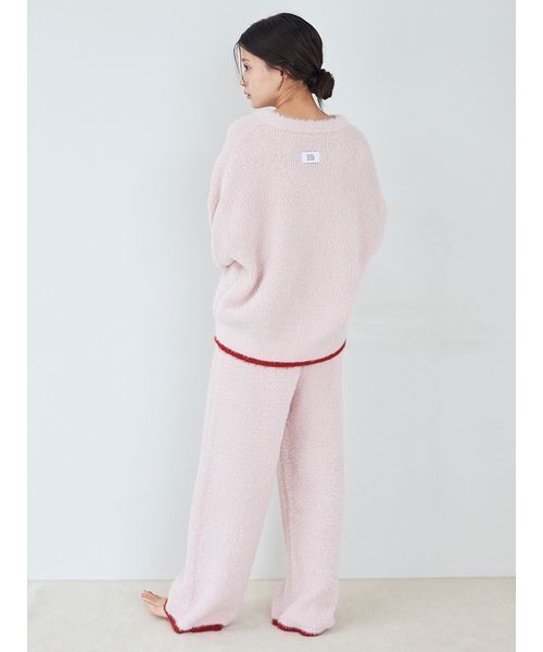 ラメフェザーロングパンツ（ルームウェア/パジャマ）｜gelato pique