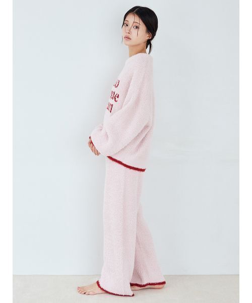 セール】ラメフェザーロングパンツ（ルームウェア/パジャマ）｜gelato