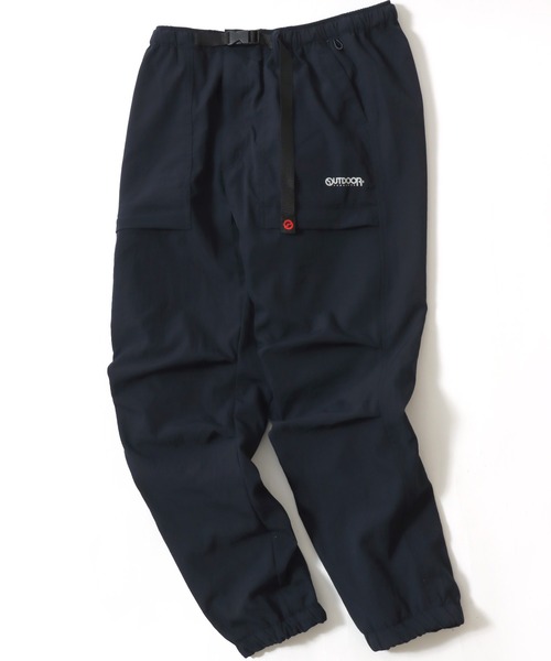 OUTDOOR PRODUCTS（アウトドアプロダクツ）の「OUTDOOR PRODUCTS / アウトドア プロダクツ 裏フリース 撥水 防風 ストレッチ ワンポイントロゴ ナイロンクライミングパンツ レディース メンズ ジョガーパンツ（その他パンツ・メンズ・カーキ/ブラック/ネイビー・M/LL/L）」の3枚目の写真