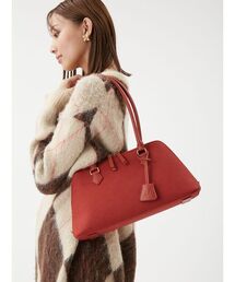 レディースのバッグ（レッド/赤色系・スエード）ファッション通販