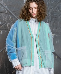 ALUA AILA／アウラアイラ　レイヤードドレープカーディガン ALUA AILA／アウラアイラ レイヤードドレープカーディガン