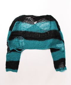 PERVERZE グラデーションカーディガン PERVERZE Gradient Stripe Wide Cardigan