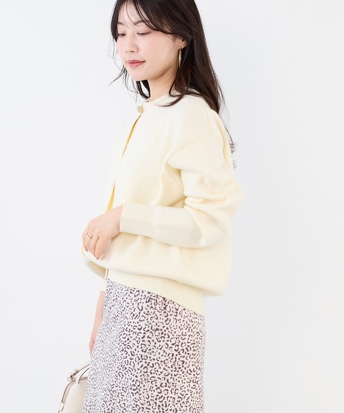 MICA&DEAL(マイカ&ディール)の「接結ニットカーディガン(カーディガン/ボレロ・レディース・オフホワイト/ブラック/キャメル/イエロー・FREE)」の19枚目の写真